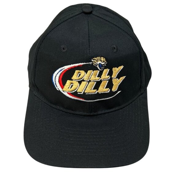 Port & Company Black Dilly Dilly Embroidered Snapback Baseball Cap - Picture 1 of 6